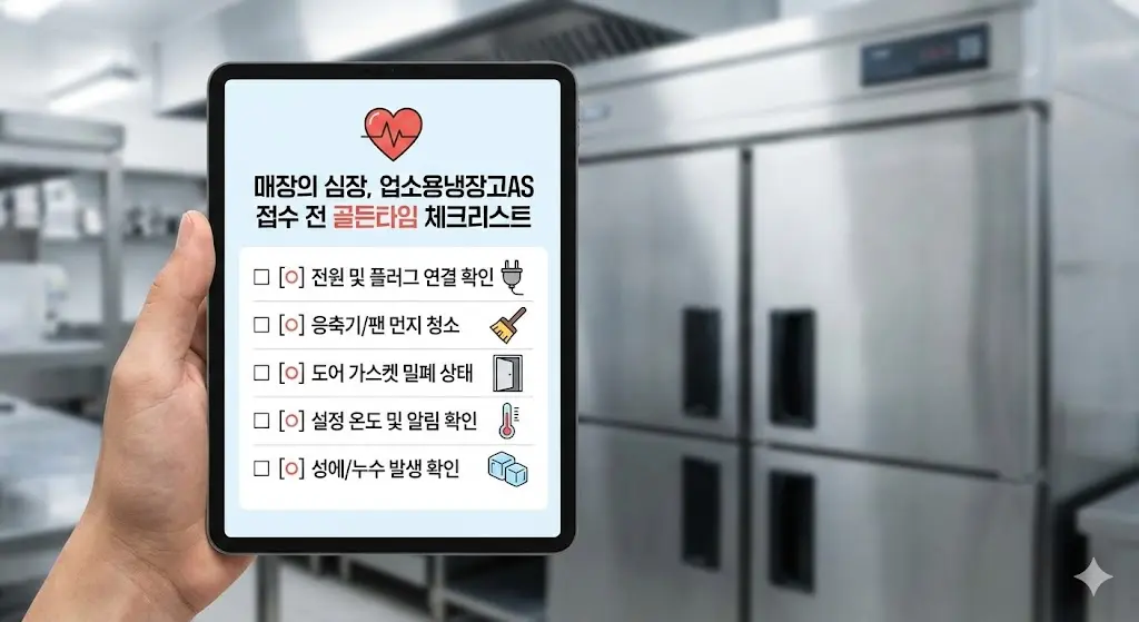 업소용 냉장고 AS 접수 전에 사장님께서 직접 확인하실 수 있는 필수 체크리스트