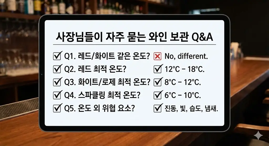 앞선 Q&A 내용을 체크리스트 형식으로 요약하여 한눈에 보기 쉽게 정리했습니다.