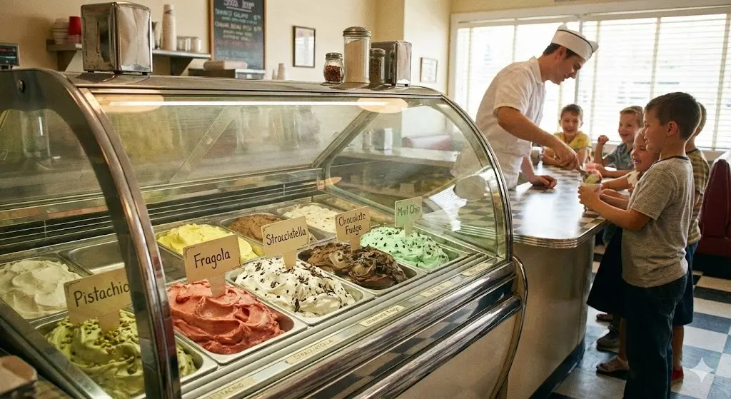 아이스크림 쇼케이스