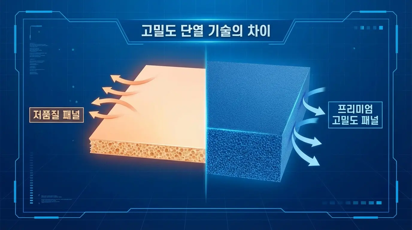 워크인냉장고의 고밀도 단열재가 외부 열기를 차단하여 에너지 효율을 극대화하는 원리