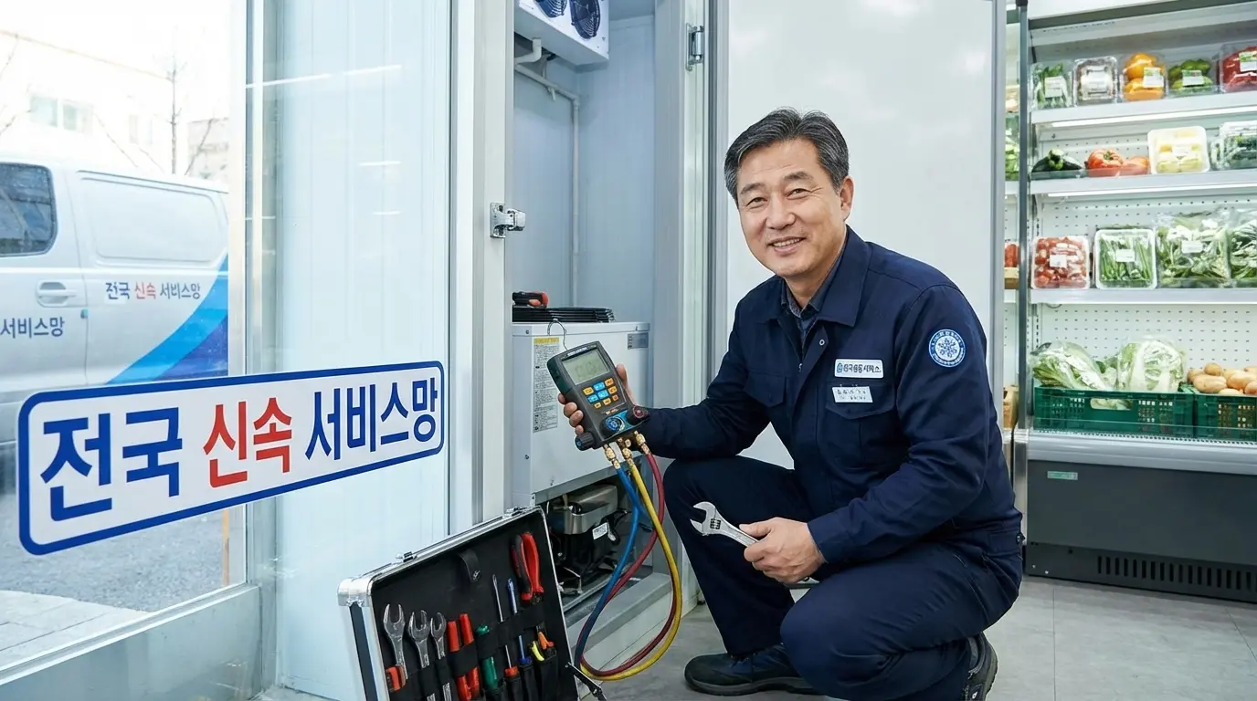 전국 어디서나 신속하게 지원되는 워크인냉장고 전문가의 유지보수 서비스