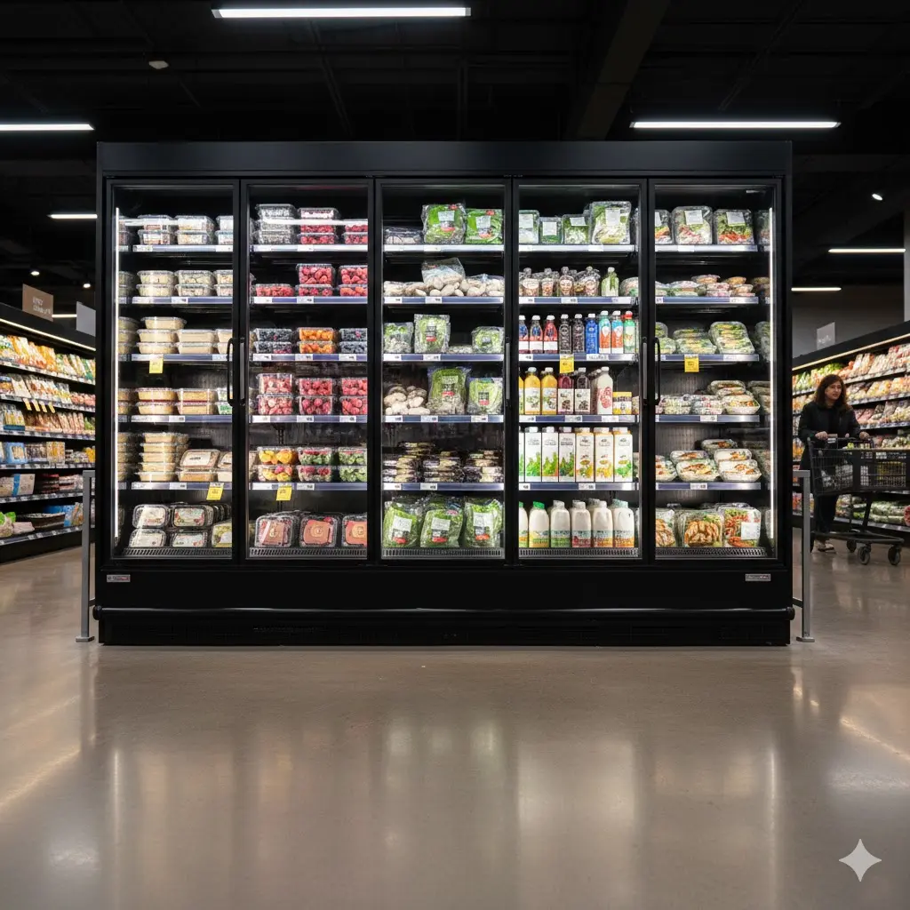 프리미엄 진열 냉장고 외관 디자인 이미지