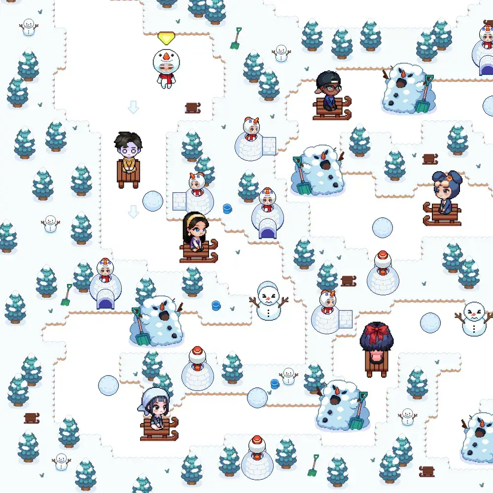 젭 퀴즈 눈썰매 맵