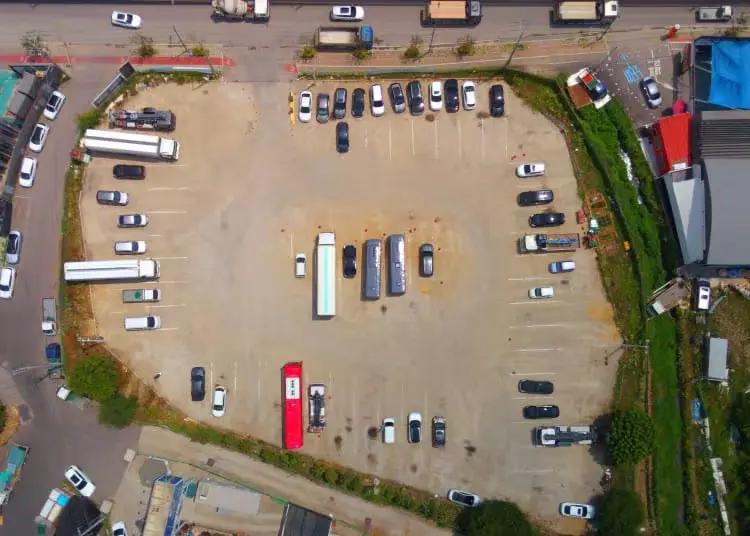 인천 왕길고가 화물차 주차장