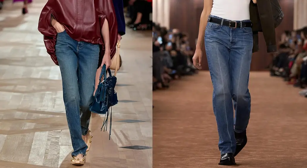 2026 트렌드로 떠오른 일자핏 데님 팬츠 스타일, 스트레이트 실루엣의 캐주얼한 룩