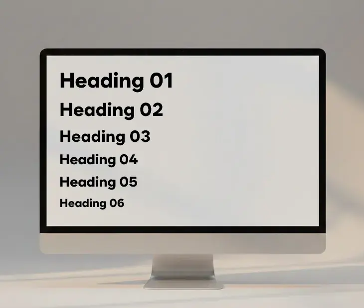 H태그의 계층 구조 이미지| 리드젠랩