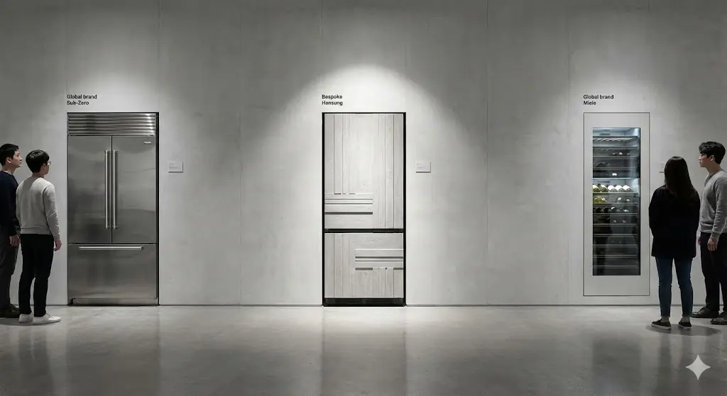 도메틱, 인델비 등 타 브랜드와 비교되는 한성쇼케이스의 프리미엄 디자인 전시