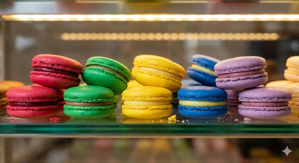 쇼케이스 내부의 화려한 색감을 살려주는 전용 조명 디테일