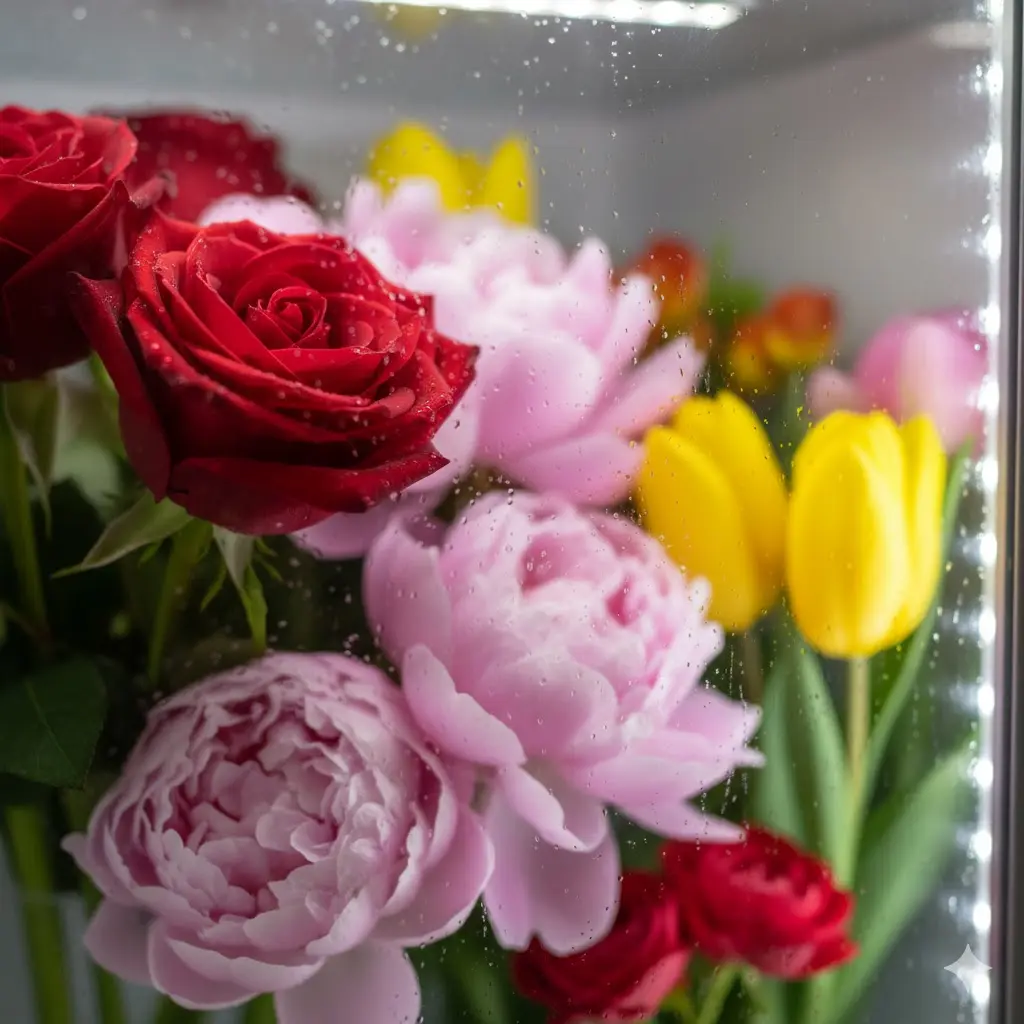 꽃의 숨결까지 관리하는 초정밀 습도 제어 기술의 차이.