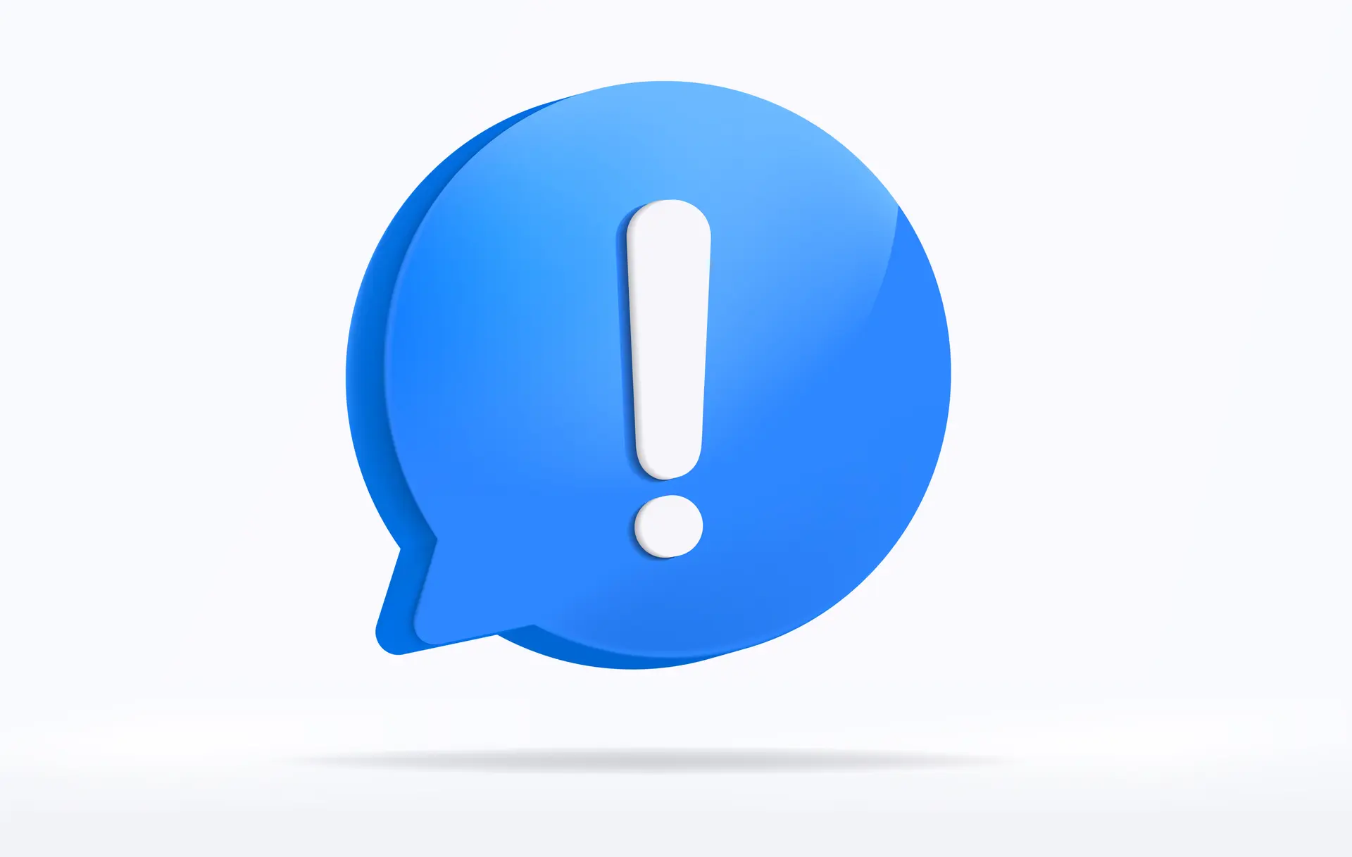 느낌표 3d 아이콘