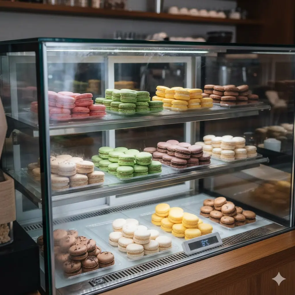 측면에서도 내부 진열 상품이 한눈에 들어오는 3면 유리 투명 쇼케이스