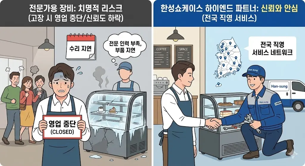 카페냉장쇼케이스