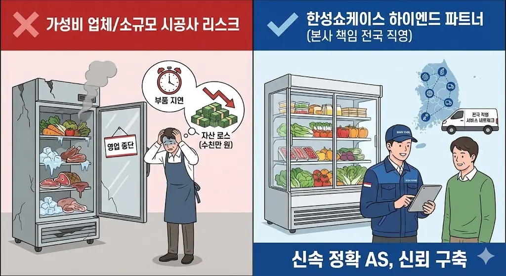 업소용냉장고as
