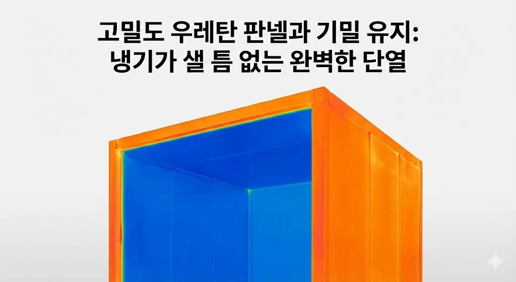 대기업 기성품과 한성쇼케이스 맞춤 시공 워크인쿨러의 공간 활용 비교.