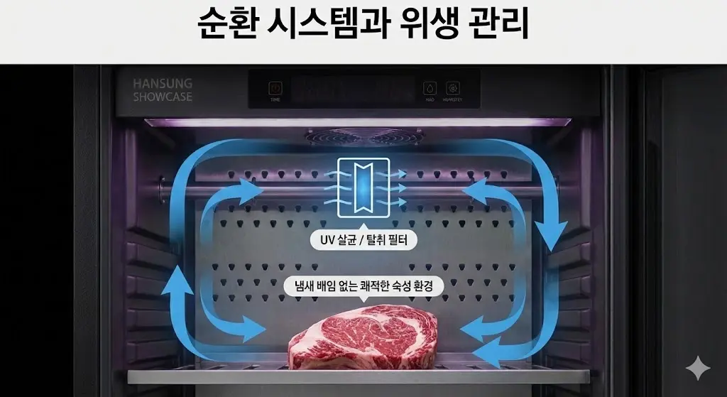 ±0.5°C의 정밀한 온도와 습도를 제어하는 디지털 컨트롤 패널