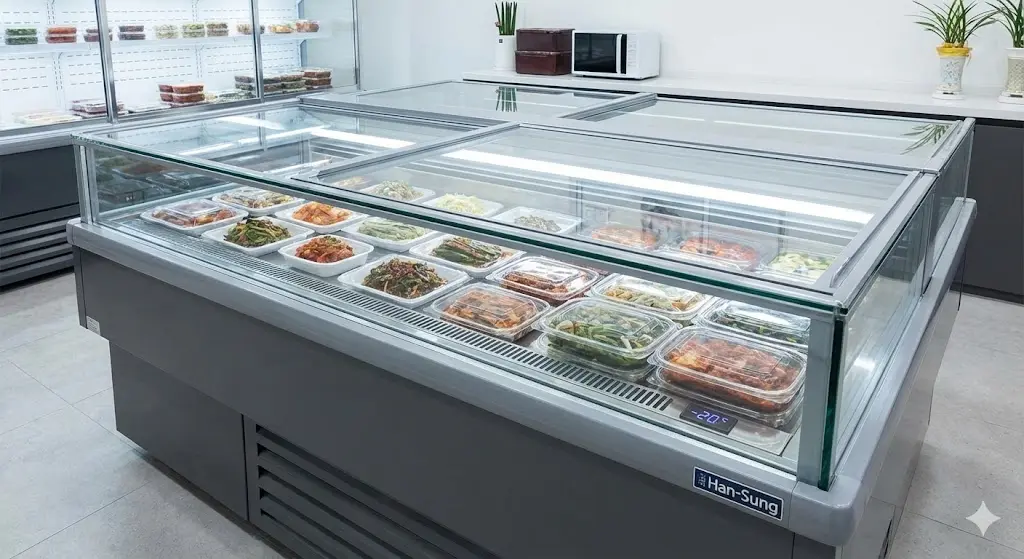 한성 프리미엄 반찬 냉동 쇼케이스