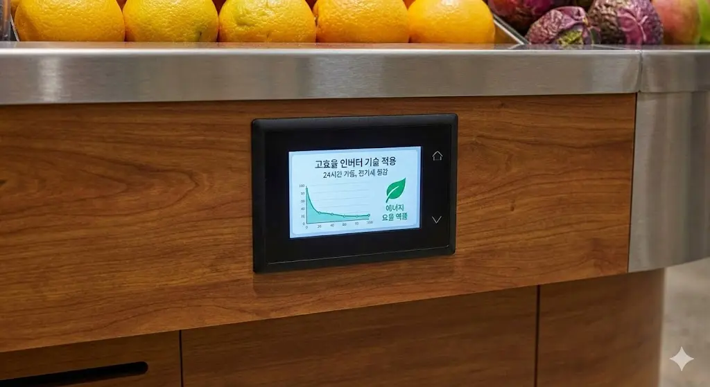 고효율 인버터 기술 적용: 24시간 가동에도 부담 없는 고정비