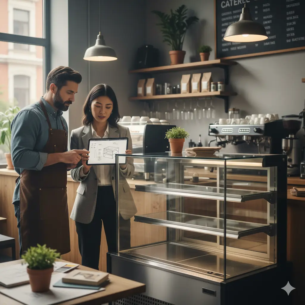 카페 냉장쇼케이스