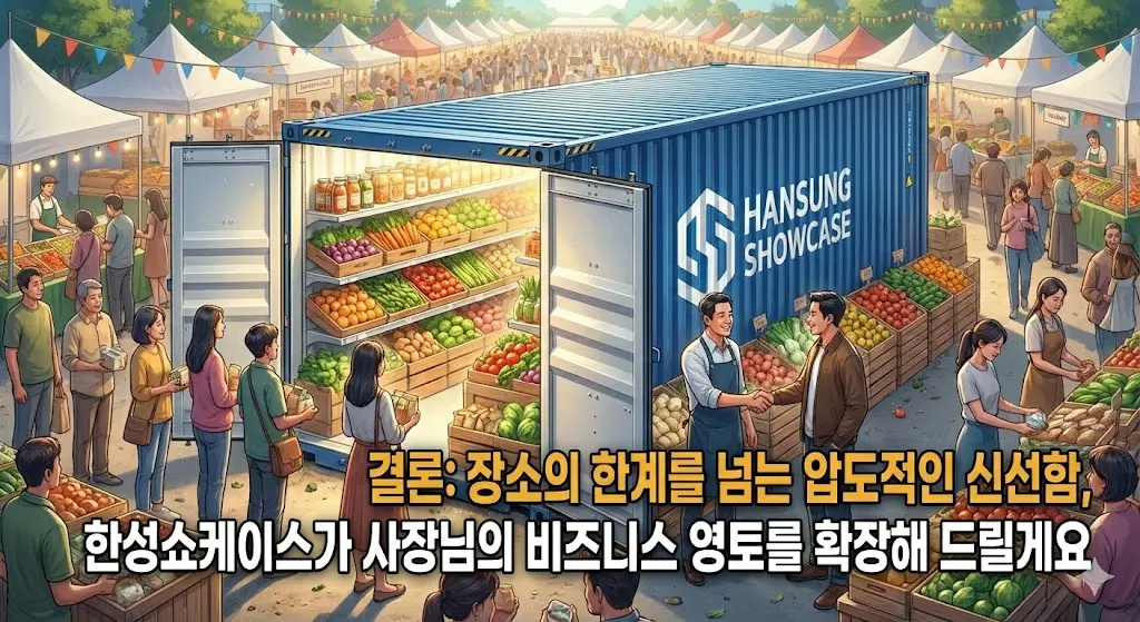 소의 한계를 넘는 압도적인 신선함, 한성쇼케이스가 사장님의 비즈니스 영토를 확장해 드릴게요