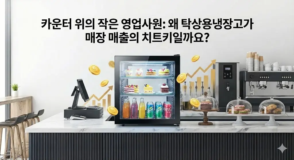 카운터 위의 작은 영업사원: 왜 탁상용냉장고가 매장 매출의 치트키