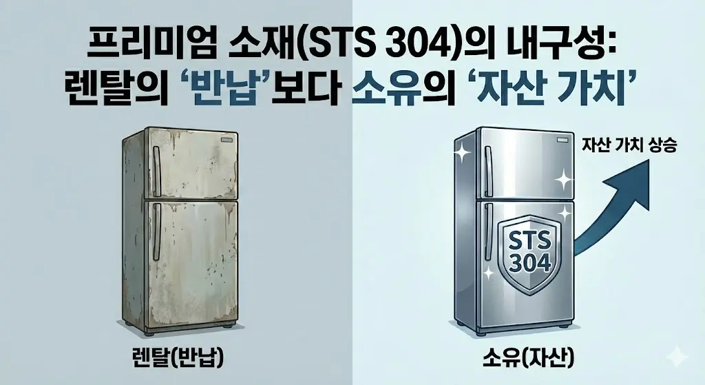 프리미엄 소재(STS 304)의 내구성: 자산 가치