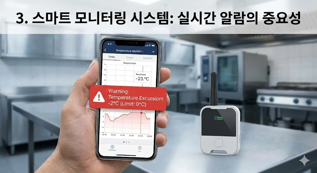 스마트폰 앱을 통한 실시간 온도 모니터링 및 알람