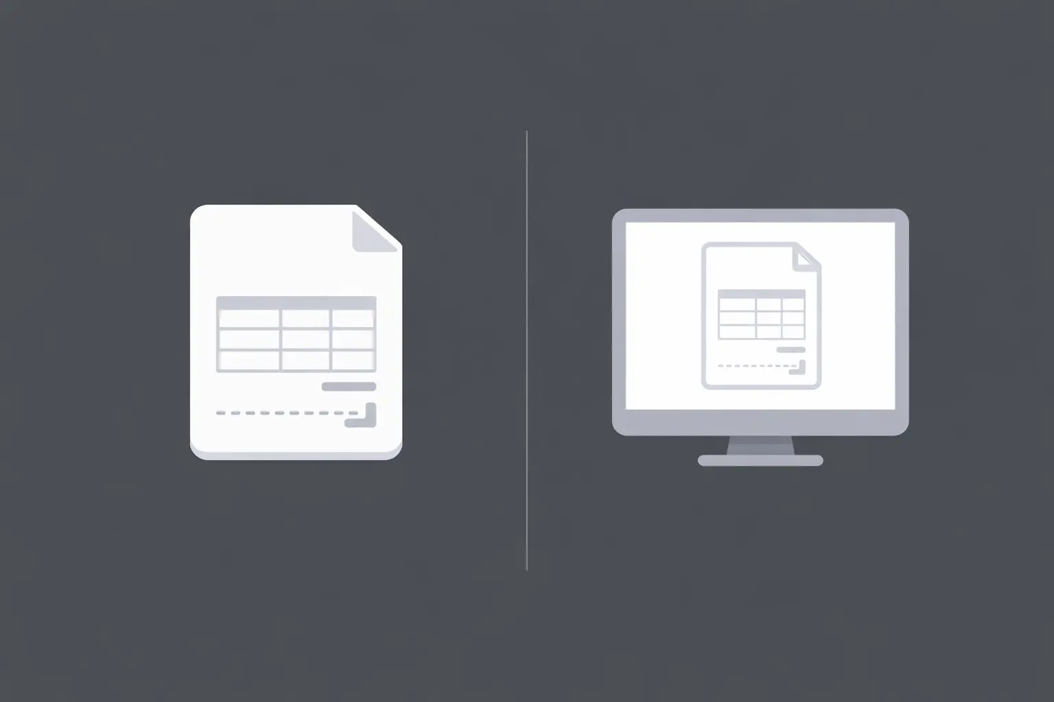 종이 세금계산서와 전자세금계산서의 차이