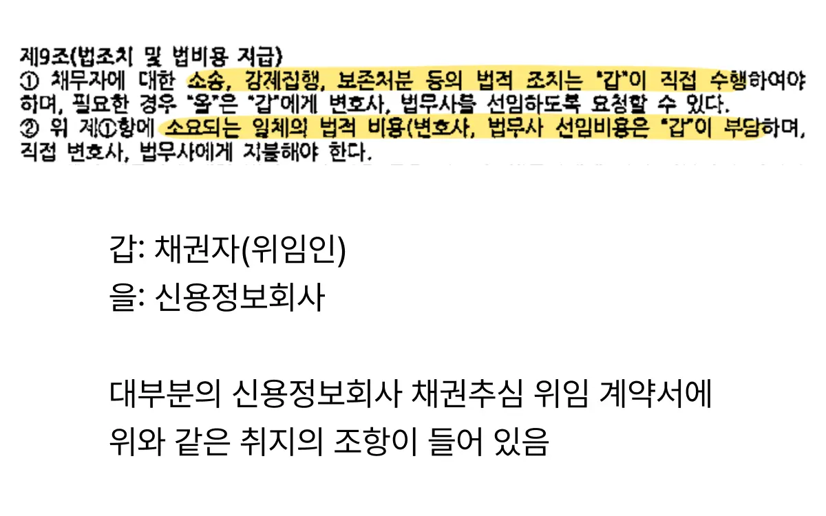 소송과 보전처분 비용은 채권자가 부담