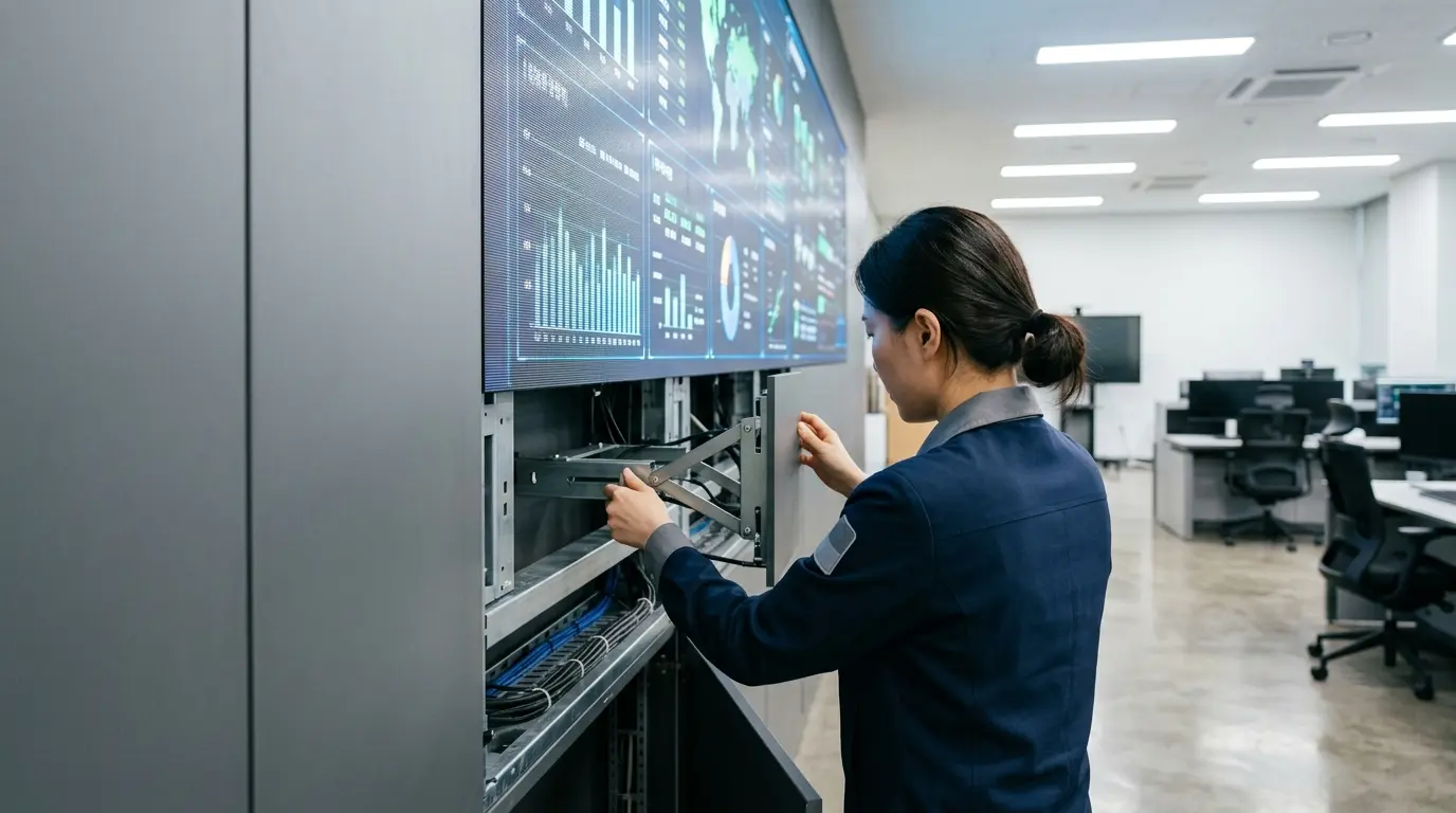 비디오월설치 뒤 고장 나면 벽을 뜯어야 할까요?
