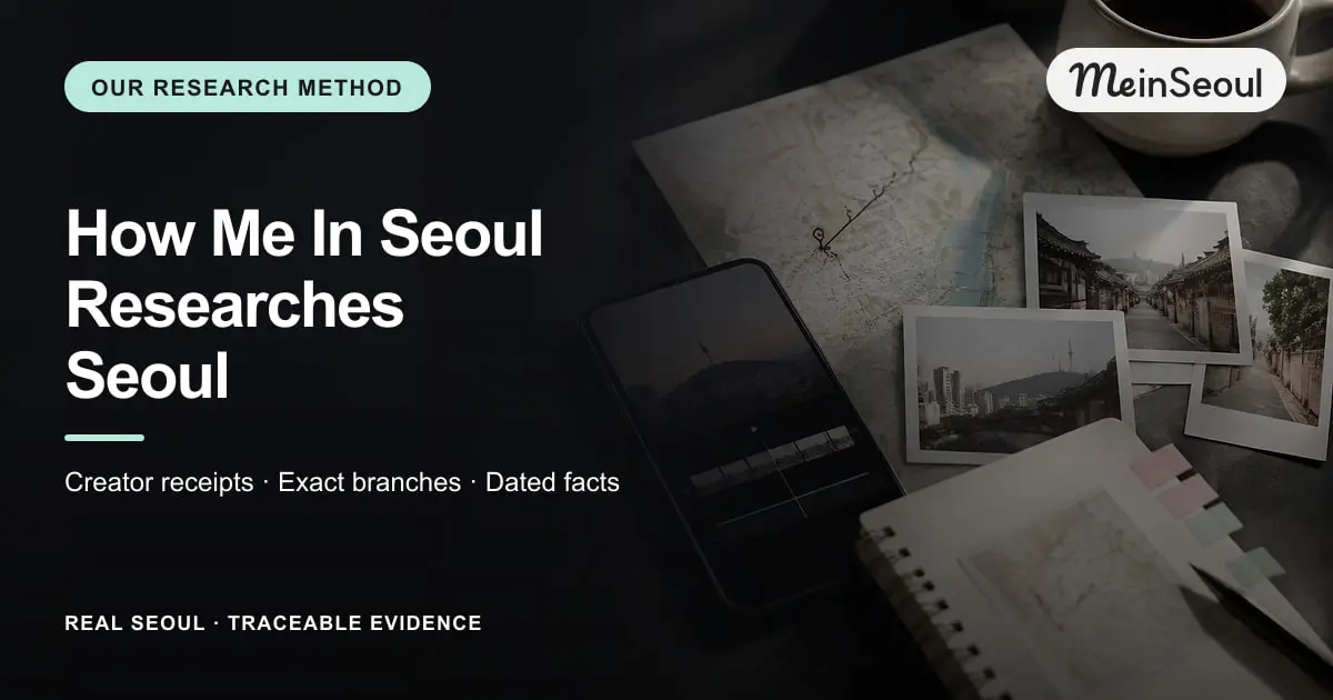 How Me In Seoul Researches Seoul