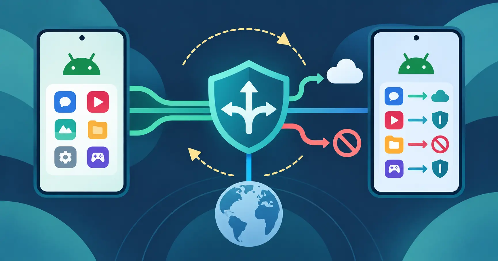 앱 MVP Android VPN: 전체 연결·앱별 경로·차단 정책을 나누는 5가지 기준