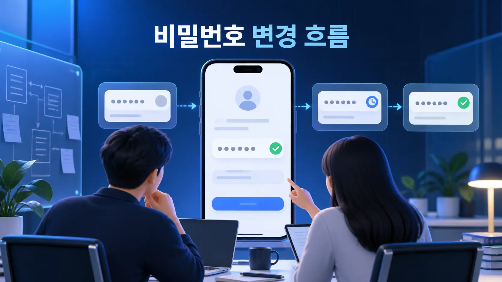 앱 MVP 비밀번호 변경: 현재 비밀번호 확인과 완료 상태를 나누는 5가지