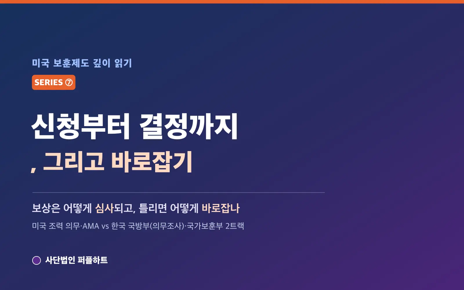 미국 보훈제도 깊이 읽기 (7) — 신청부터 결정까지: 보상은 어떻게 심사되고, 틀리면 어떻게 바로잡나