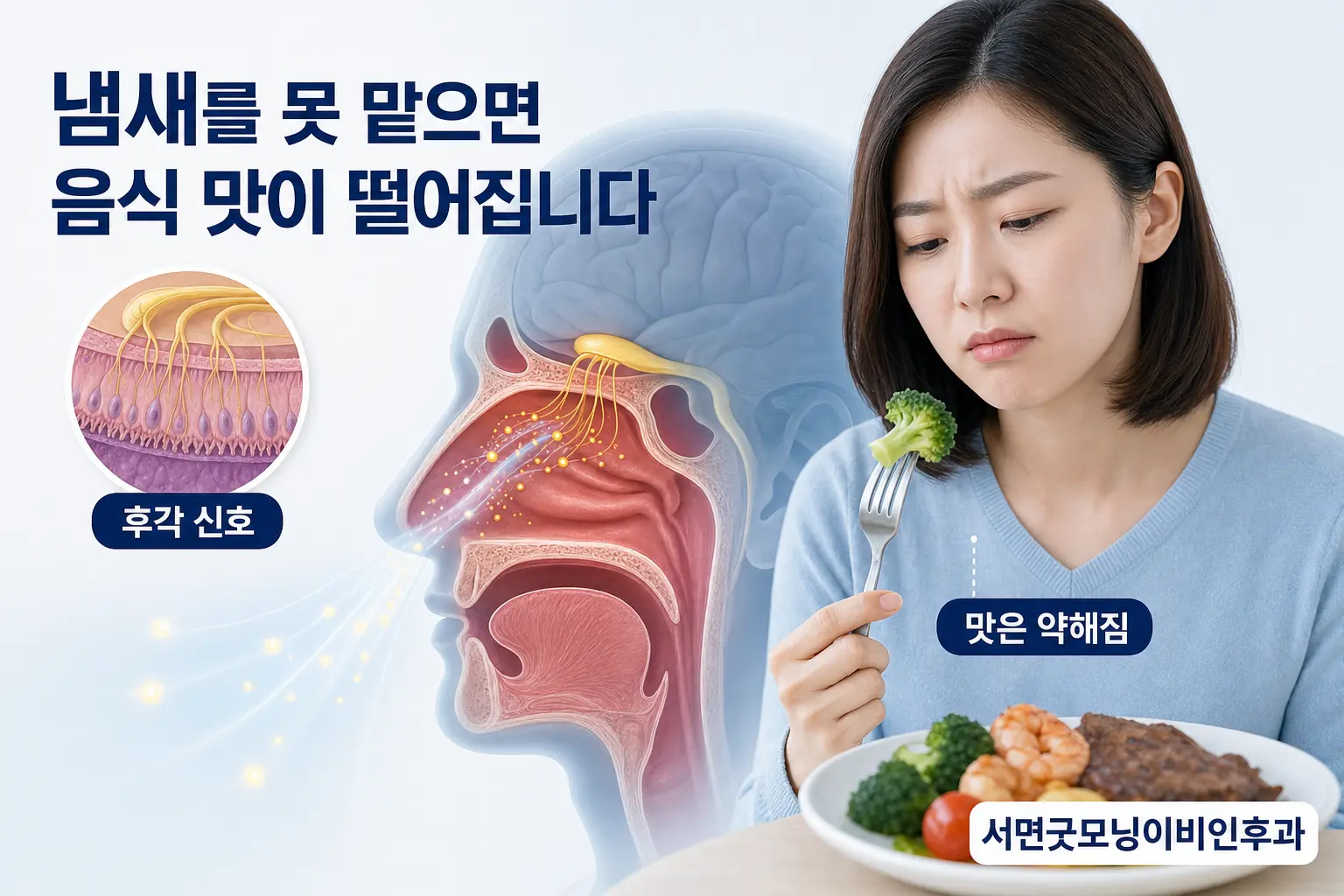 부산이비인후과 | 냄새를 못 맡아 음식 맛이 떨어지는 이유