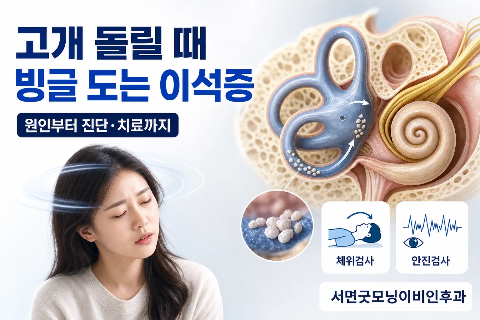 부산이비인후과 | 고개를 돌릴 때 빙글도는 이석증은 어떻게 진단할까요?