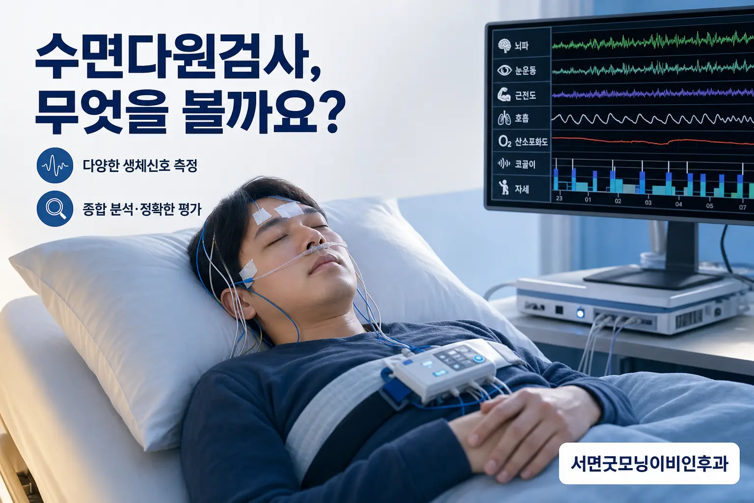 부산이비인후과 | 수면다원검사에서는 무엇을 측정하고 결과를 어떻게 볼까요?