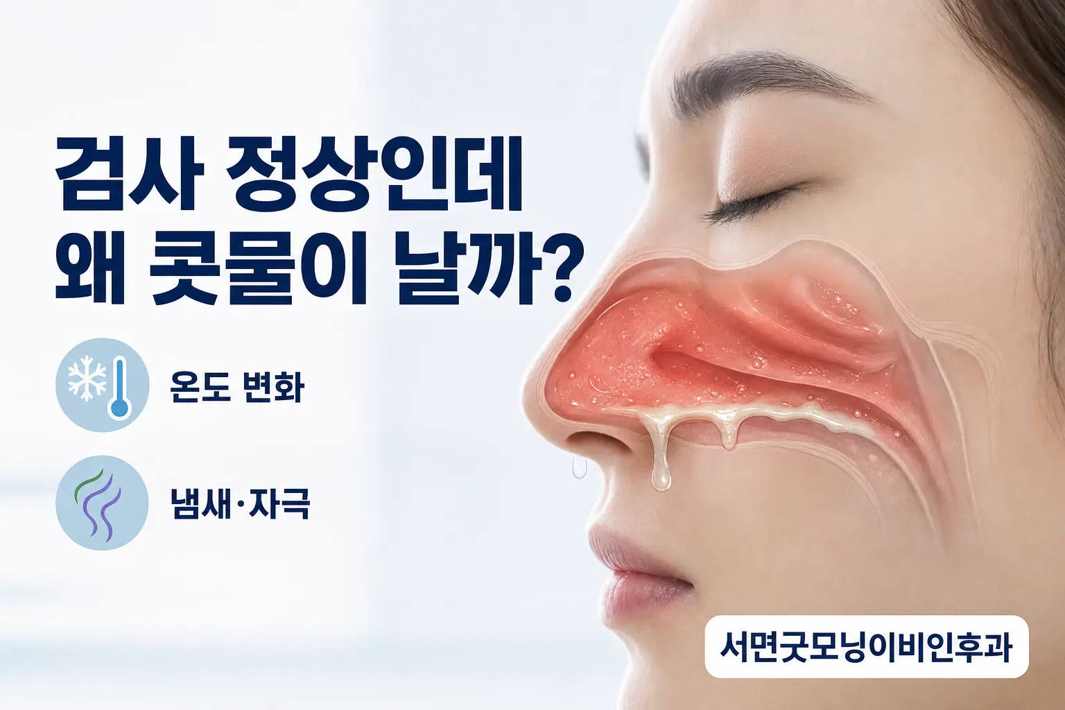 부산이비인후과 | 알레르기 검사가 정상인데도 콧물이 나는 이유