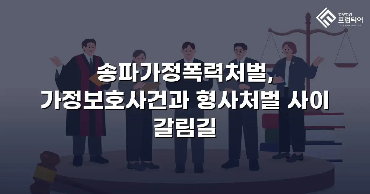 송파가정폭력처벌, 가정보호사건과 형사처벌 사이 갈림길