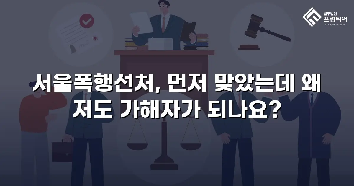 서울폭행선처, 먼저 맞았는데 왜 저도 가해자가 되나요?