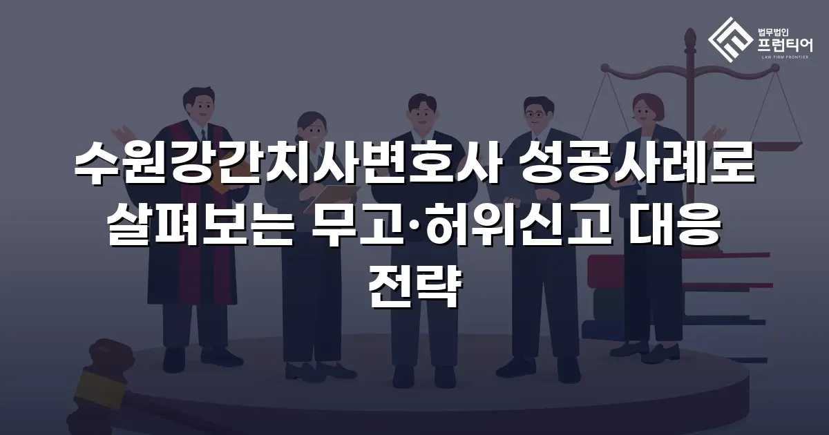 수원강간치사변호사 성공사례로 살펴보는 무고·허위신고 대응 전략