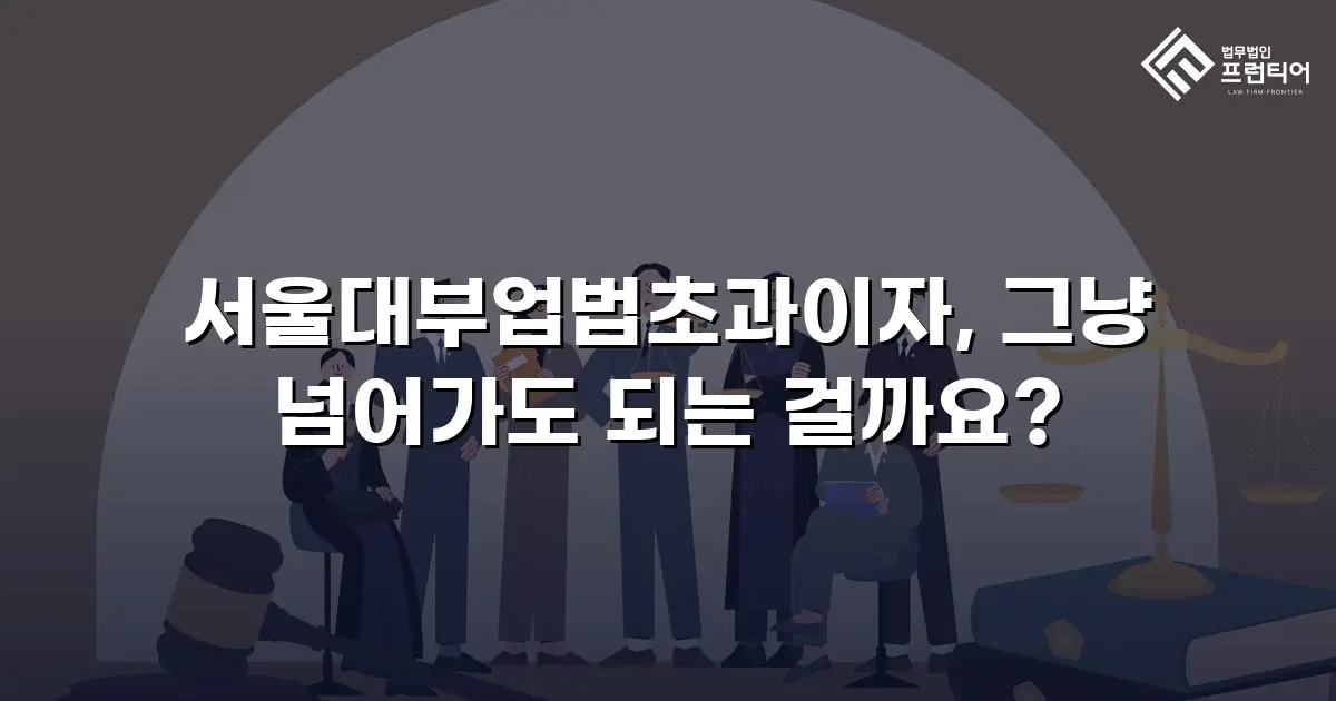 서울대부업법초과이자, 그냥 넘어가도 되는 걸까요?