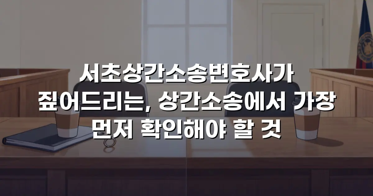 서초상간소송변호사가 짚어드리는, 상간소송에서 가장 먼저 확인해야 할 것