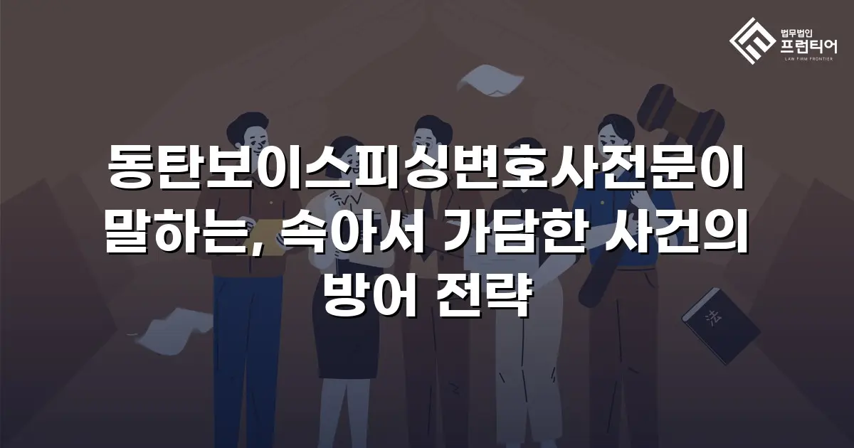 동탄보이스피싱변호사전문이 말하는, 속아서 가담한 사건의 방어 전략
