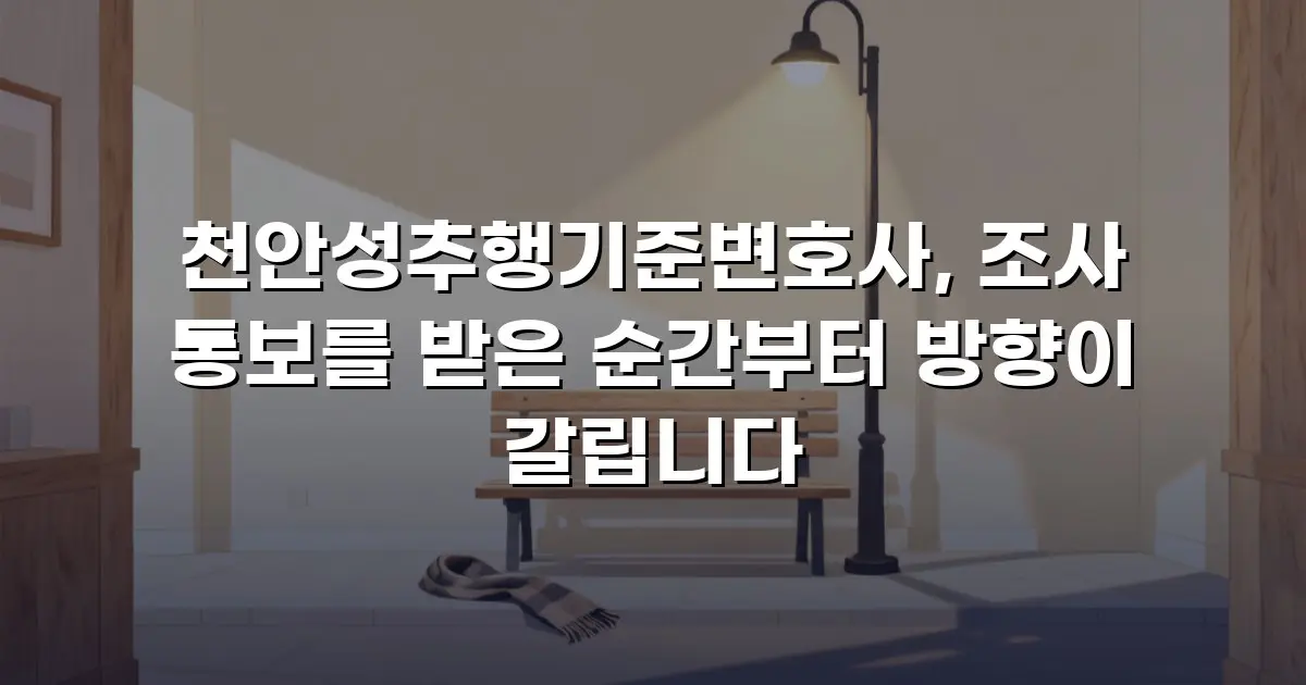천안성추행기준변호사, 조사 통보를 받은 순간부터 방향이 갈립니다