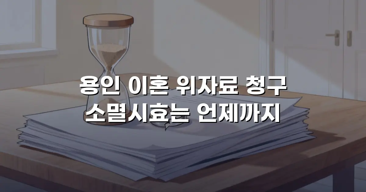 용인 이혼 위자료 청구 소멸시효는 언제까지