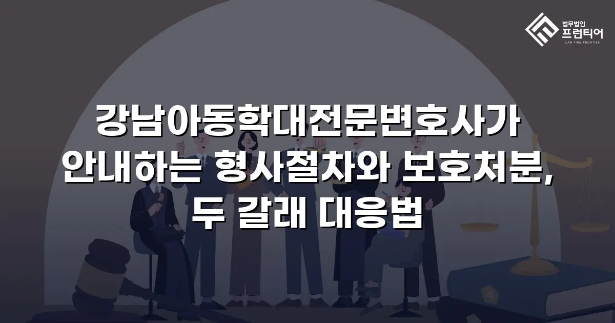 강남아동학대전문변호사가 안내하는 형사절차와 보호처분, 두 갈래 대응법