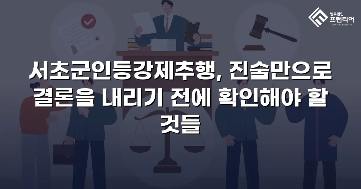 서초군인등강제추행, 진술만으로 결론을 내리기 전에 확인해야 할 것들