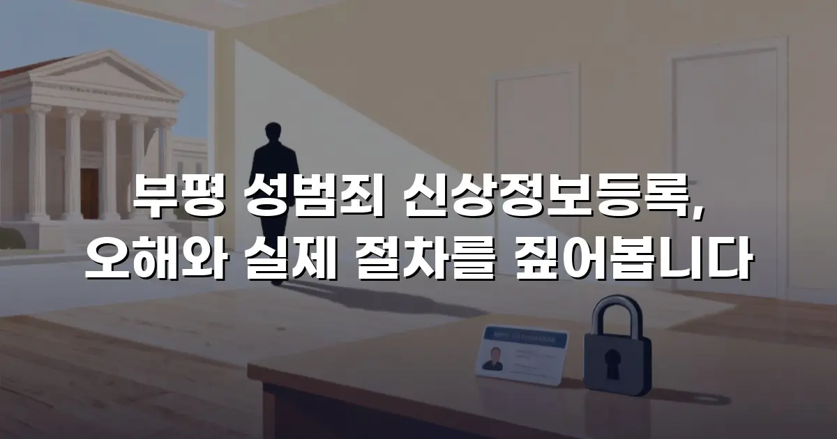 부평 성범죄 신상정보등록, 오해와 실제 절차를 짚어봅니다