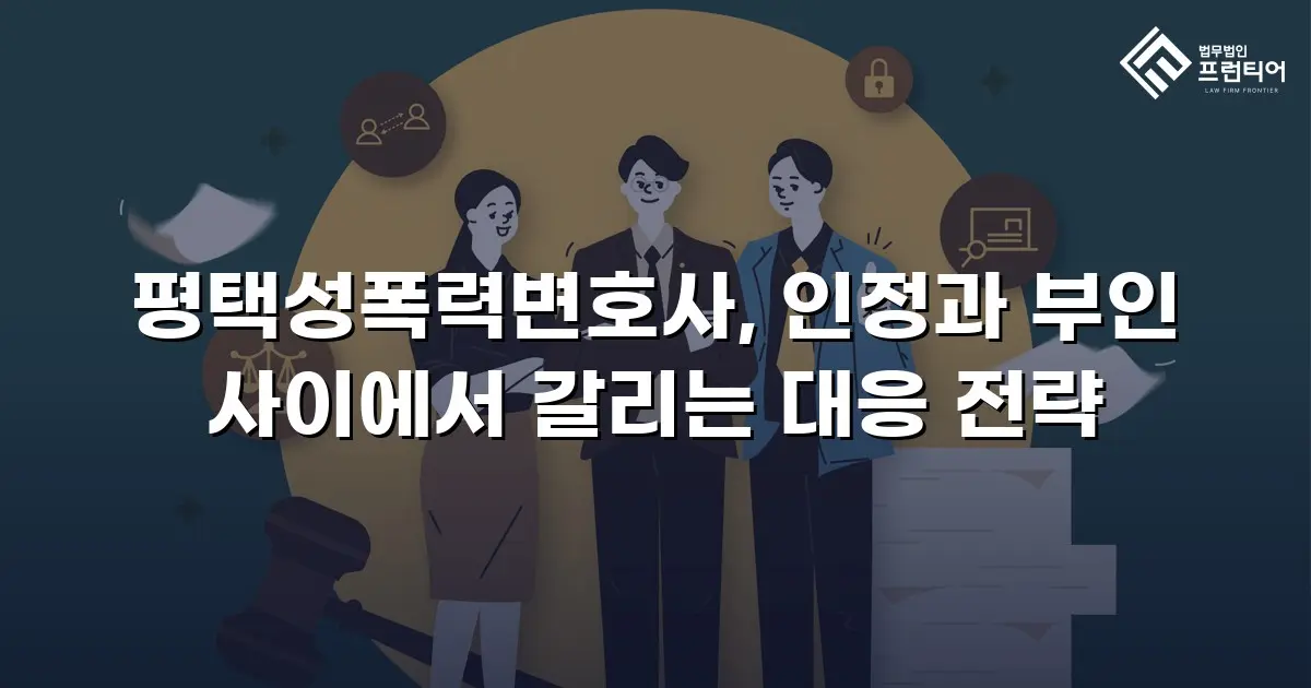 평택성폭력변호사, 인정과 부인 사이에서 갈리는 대응 전략