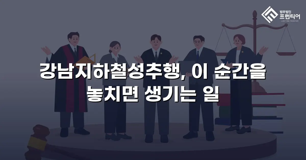 강남지하철성추행, 이 순간을 놓치면 생기는 일